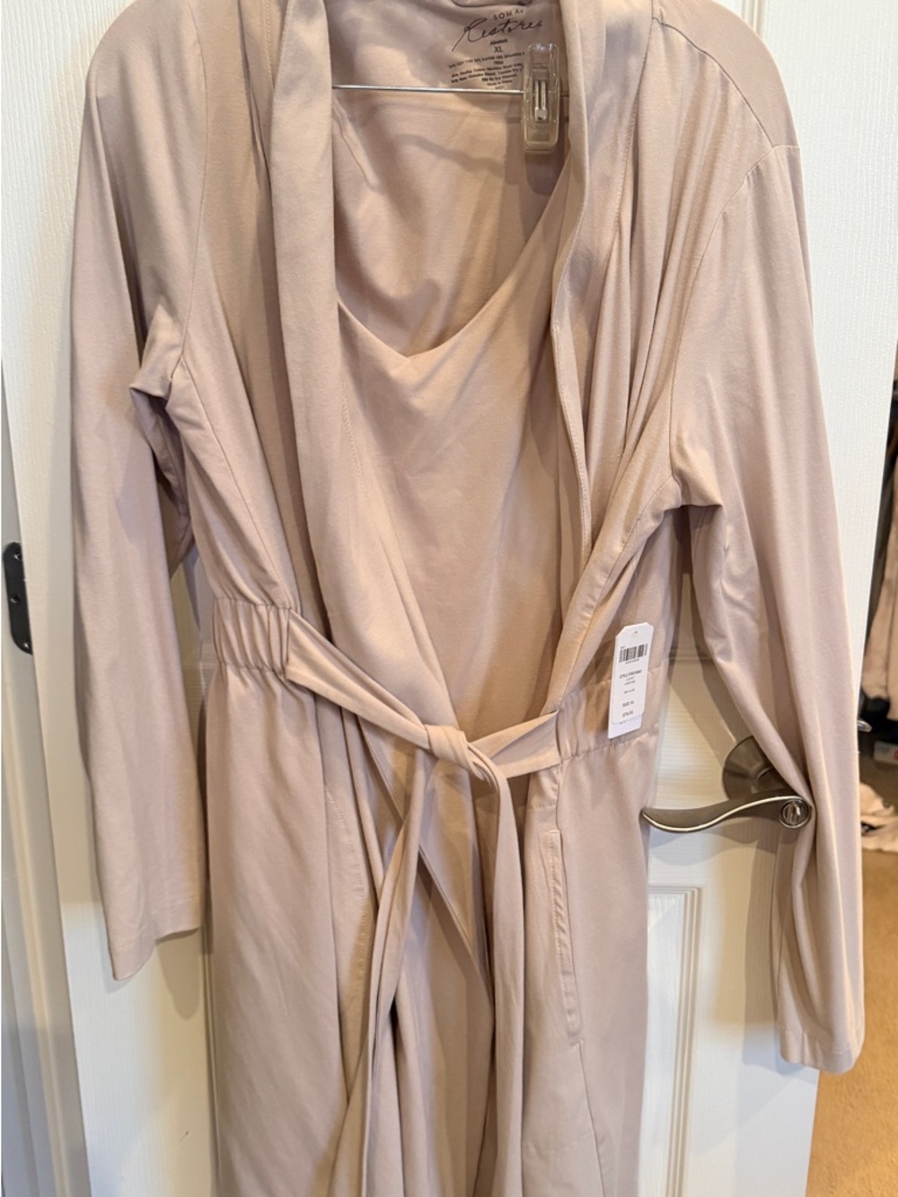 Soma Gray Glass Short Robe & Chemise SET - Gray